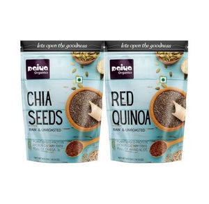 Paiya Organics Chia Seeds + Red Quinoa Combo - Distacart