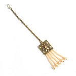 Thumbnail for Mominos Fashion Johar Kamal Off White Color Kundan & Pearls Necklace Set - Distacart