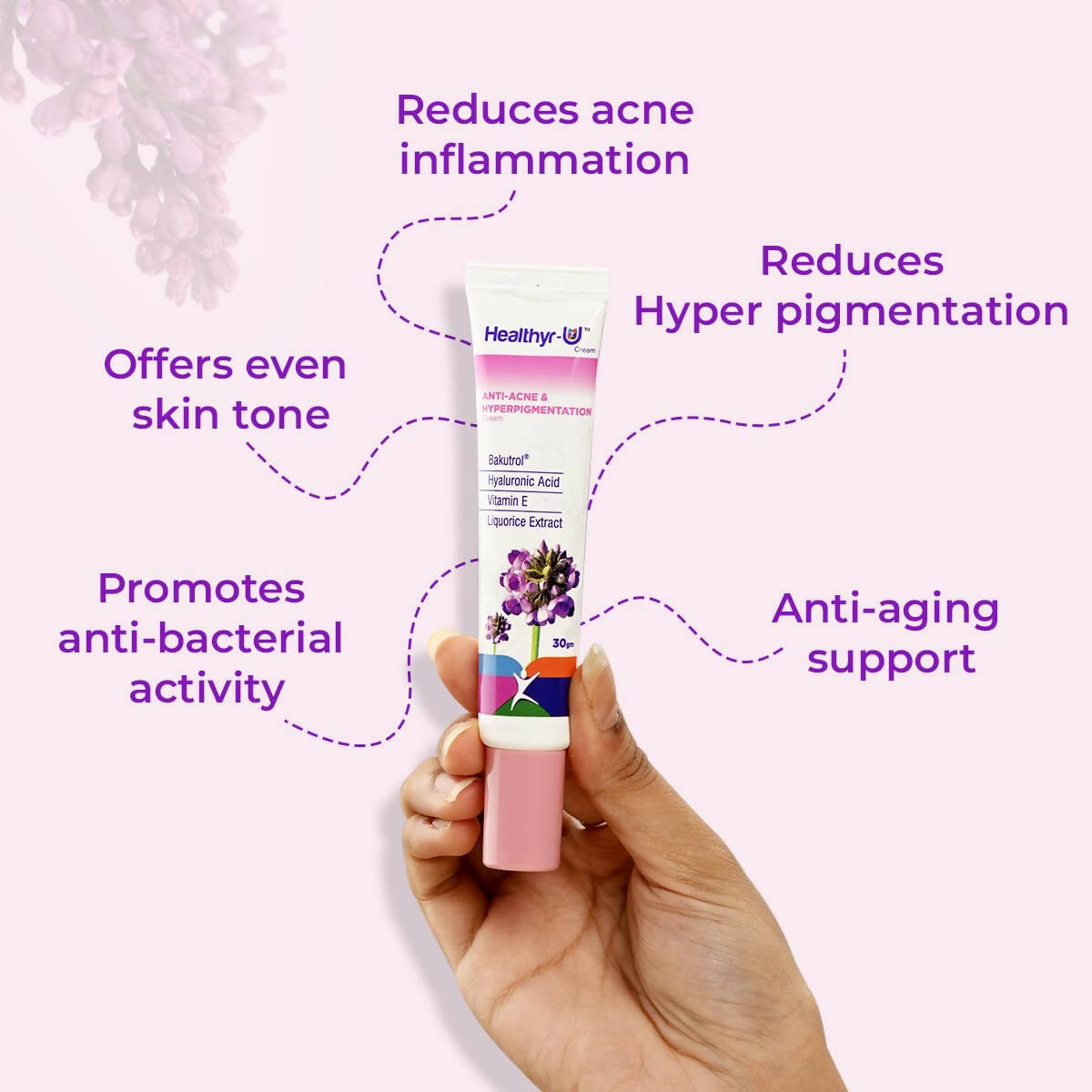 Healthyr-U Anti Acne & Hyperpigmentation Cream - Distacart