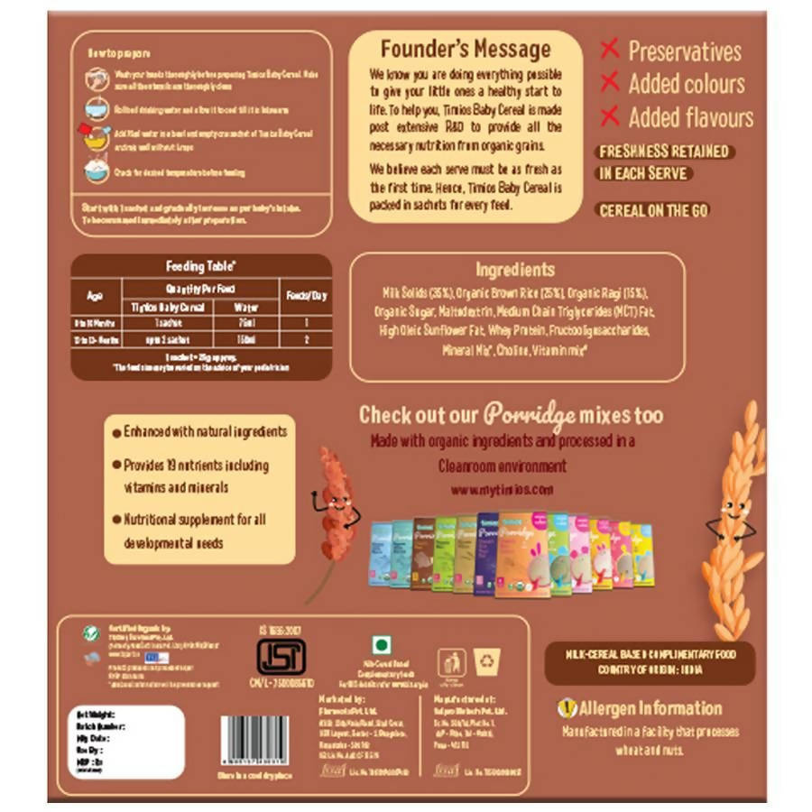 Organic Rice Ragi Baby Cereal