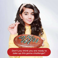 Thumbnail for Desi Toys Solitaire , Brainvita , Buddhijaal Game with Marbles - Distacart