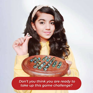 Desi Toys Solitaire , Brainvita , Buddhijaal Game with Marbles - Distacart