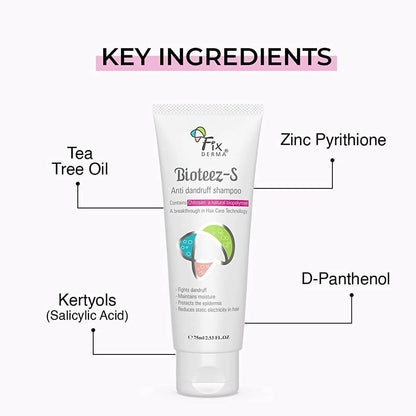 Fixderma Bioteez-S Anti Dandruff Shampoo - Distacart