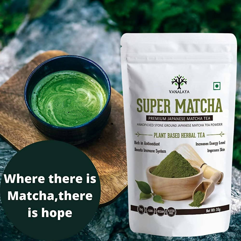 Vanalaya Super Matcha Plant Based Herbal Tea - Distacart