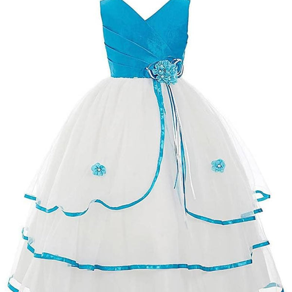 Asmaani Baby Girl Satin A-Line Maxi Full Length Dress (AS-DRESS_22129) - Distacart