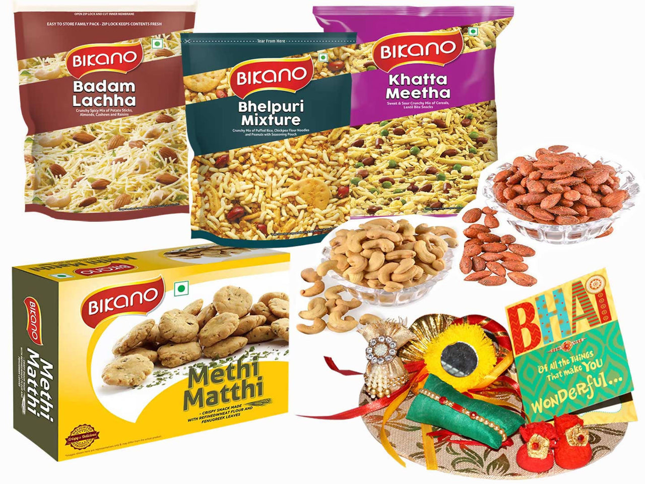 Bikano Favourites and Dryfruits Rakhi Gifts - Distacart