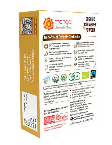 Mangal Organics Coriander Powder - Distacart