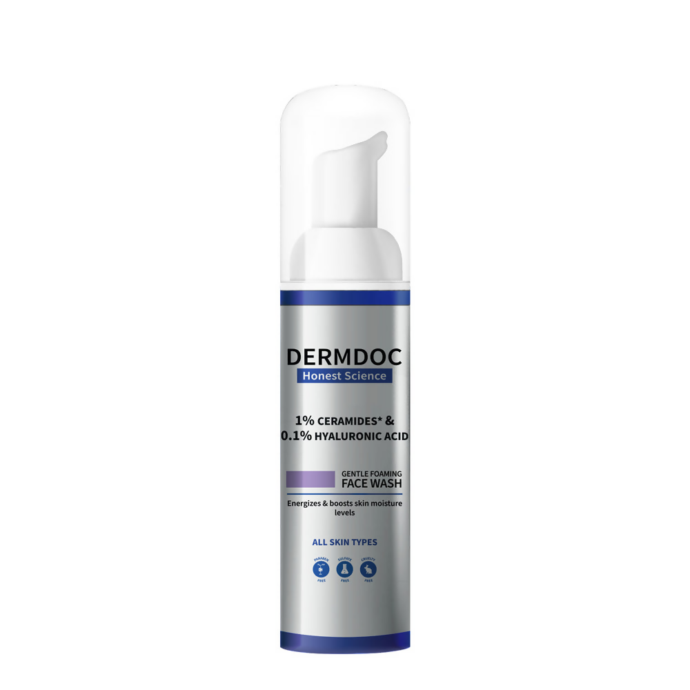 Dermdoc 1% Ceramides * & 0.1% Hyaluronic Acid Gentle Foaming Face Wash - Distacart