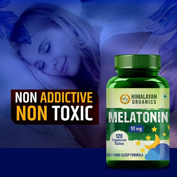 Himalayan Organics Melatonin 10 mg Vegetarian Tablets - Distacart