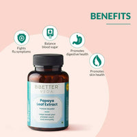 Thumbnail for BBETTER Veda Papaya Leaf Extract Platelet Booster Tablets - Distacart