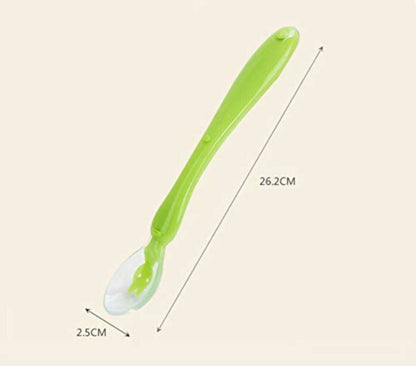 Safe-O-Kid Soft Silicone Tip Spoons 2 Sets Box (4 Spoons), Blue & Green - Distacart