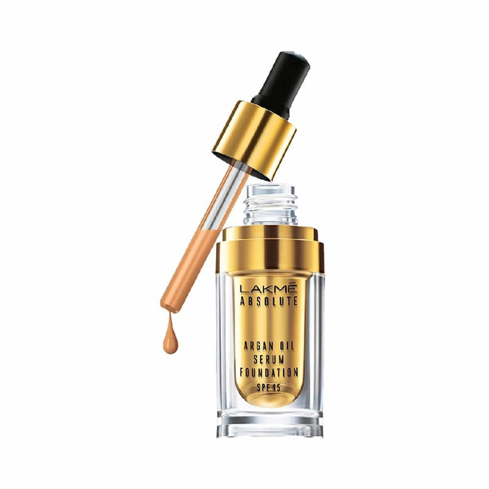 Lakme Absolute Argan Oil Serum Foundation with SPF 45 - Natural Almond - Distacart