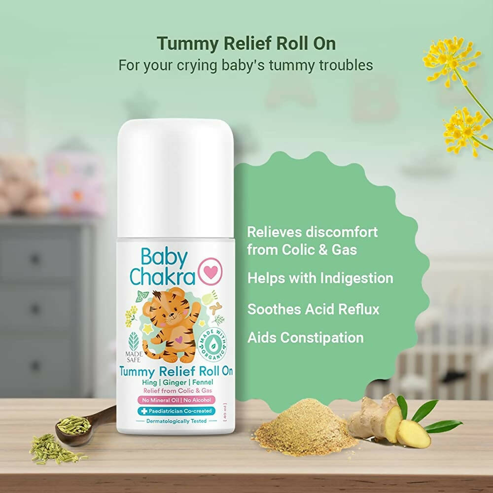BabyChakra Tummy Relief Roll On - Distacart