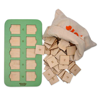 Nesta Toys CVC Board | 3 Letter Word Builder | Phonics Toy - Distacart