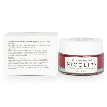 NicoLips Lip Lightening Scrub Balm