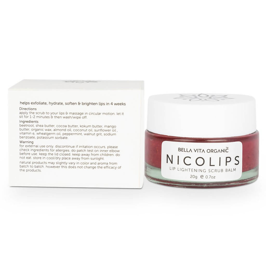 NicoLips Lip Lightening Scrub Balm