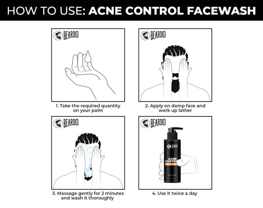 Beardo Acne Control Face Wash - Distacart