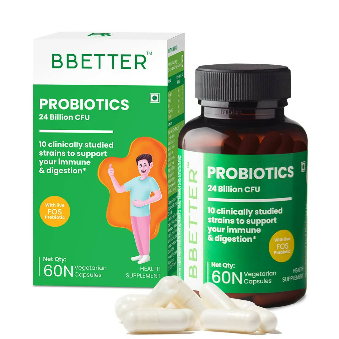 BBETTER Probiotics 24 Billion CFU Capsules - Distacart