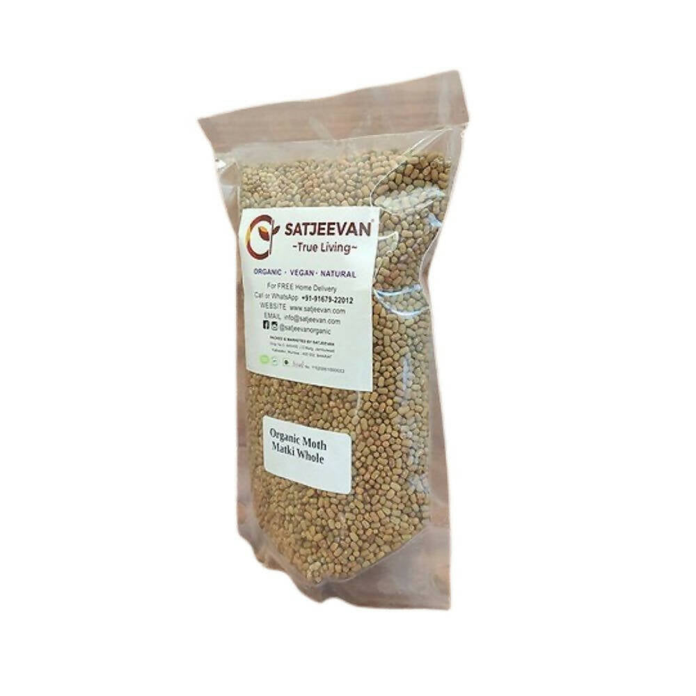 Satjeevan Organic Moth Matki Whole - Distacart
