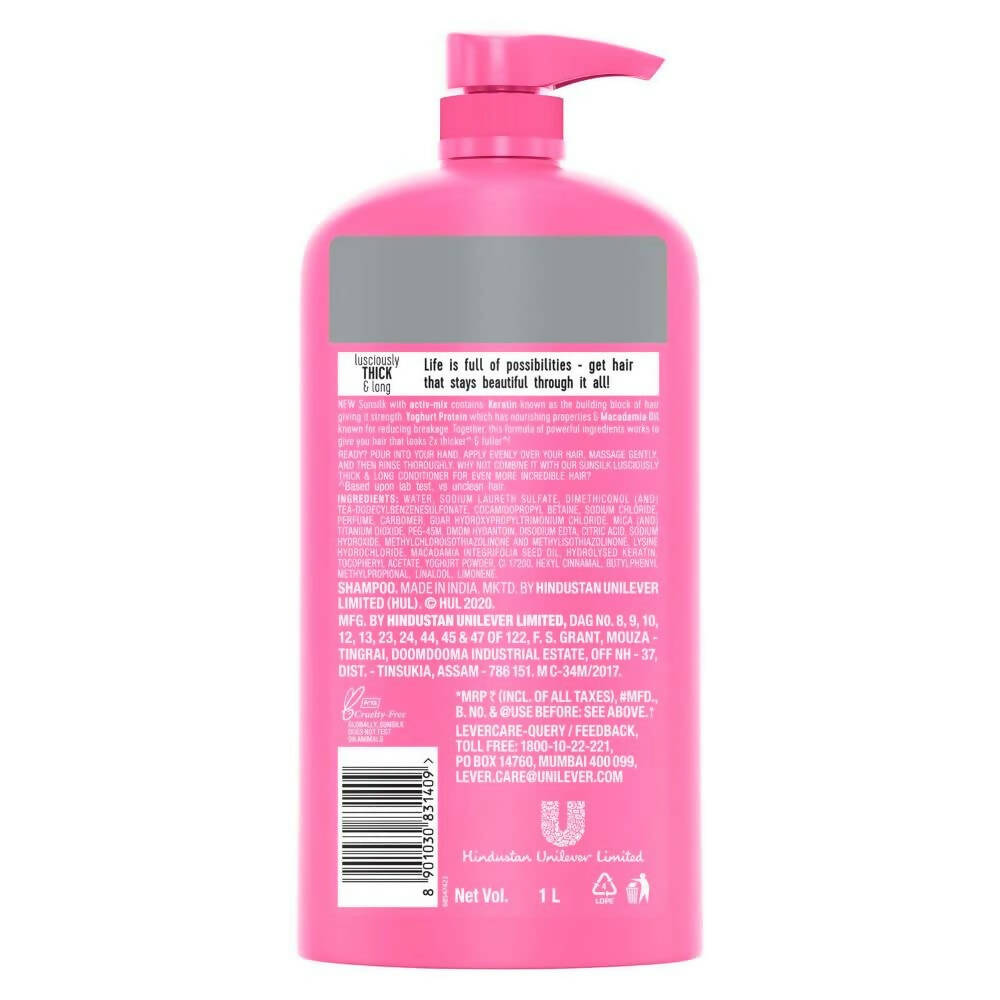 Sunsilk Lusciously Thick & Long Shampoo - Distacart