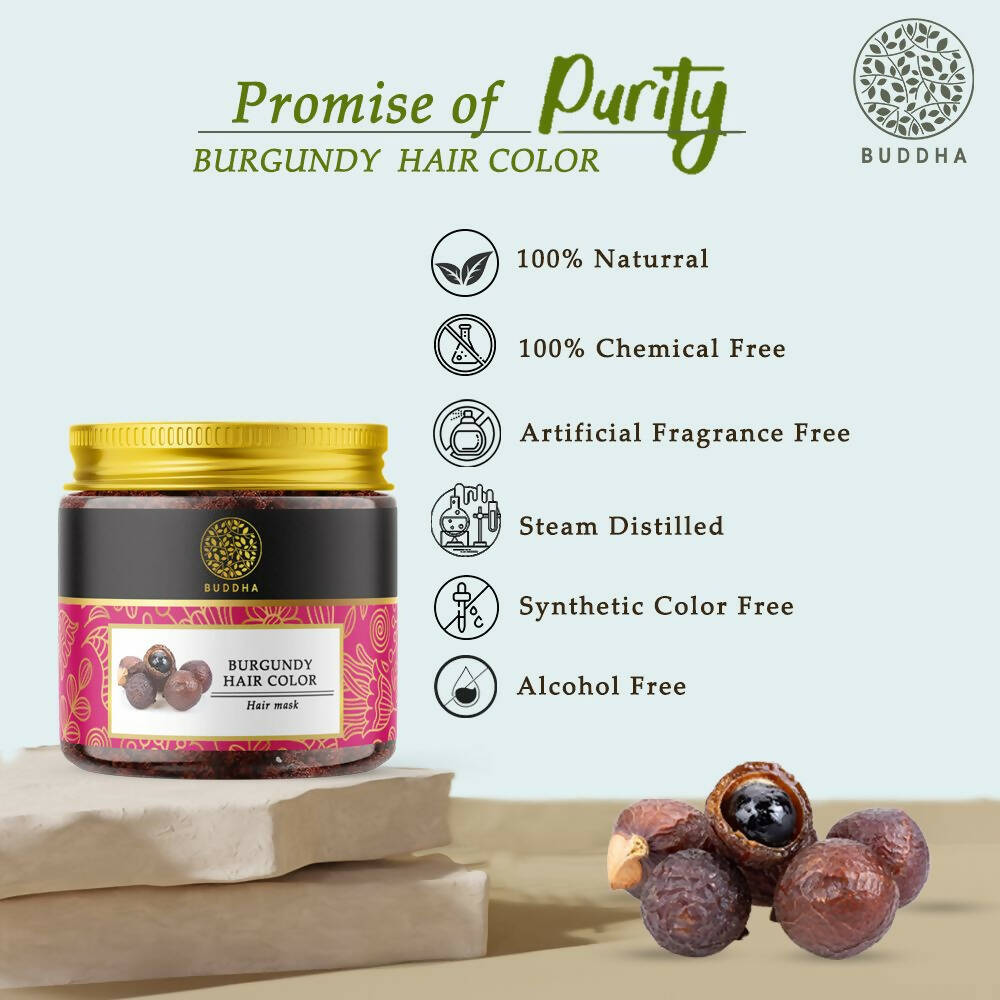 Buddha Natural Burgundy Hair Color Powder - Distacart