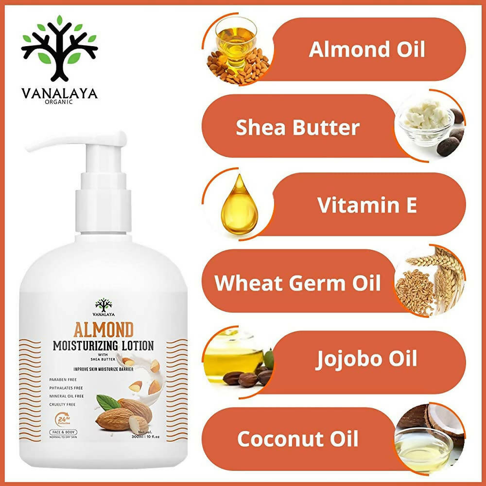 Vanalaya Almond Moisturizing Lotion - Distacart