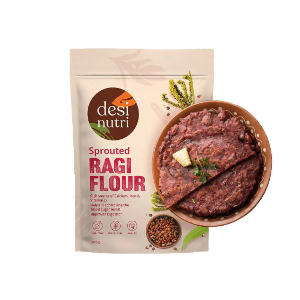 Desi Nutri Sprouted Ragi Flour - Distacart