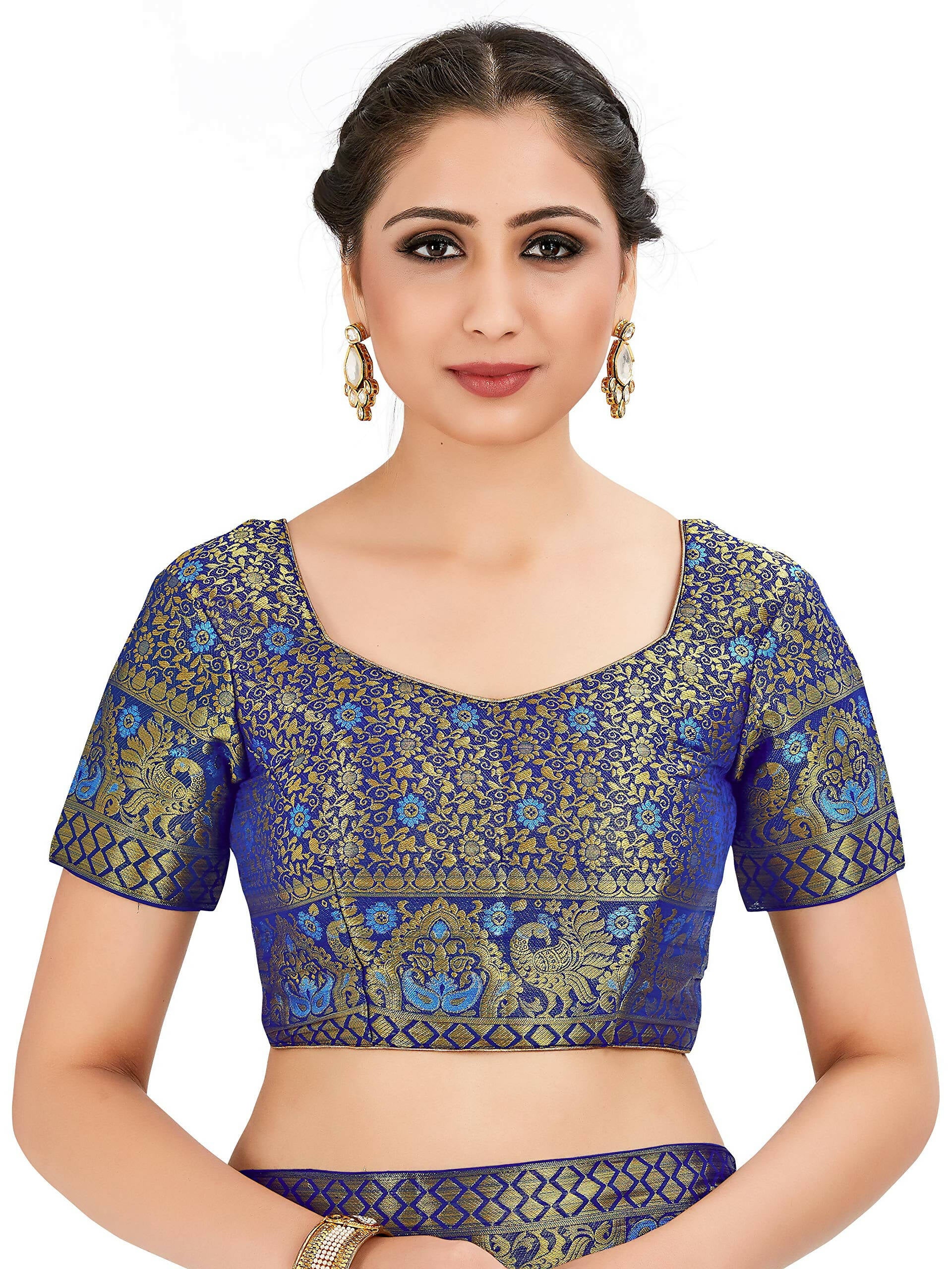 Mimosa Women's Green Banarasi Chiffon Saree - Distacart