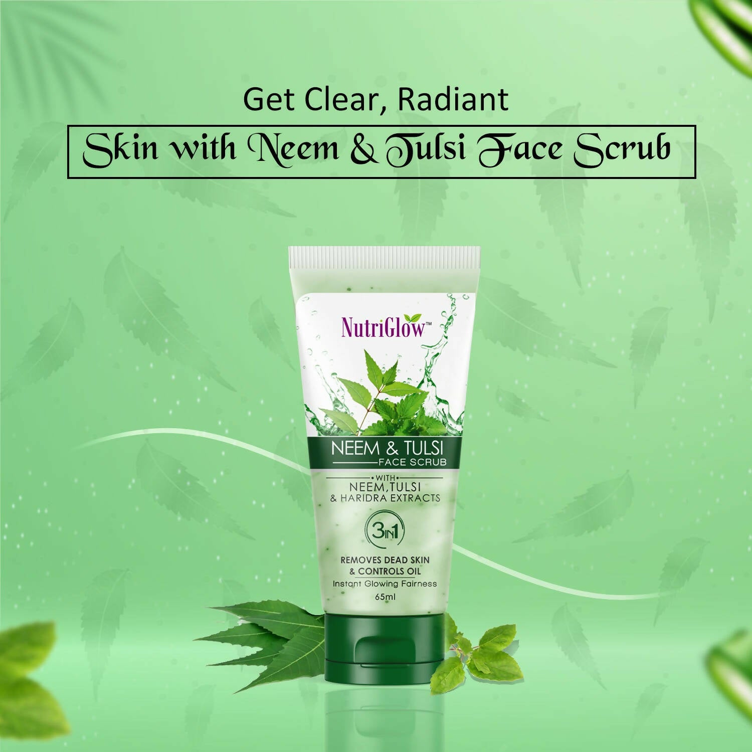 NutriGlow Neem & Tulsi Face Scrub - Distacart