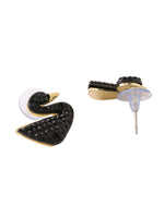 Thumbnail for NVR Women Black Cz Studded Studs Earrings - Distacart