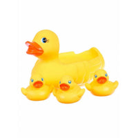Thumbnail for ToysBuddy Baby Bathing Rubber Squeaky Ducks Floating Play Water Pool Tub Toys (Yellow) - Distacart