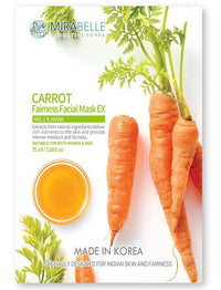 Thumbnail for Mirabelle Korea Carrot Fairness Facial Sheet Mask EX - Distacart