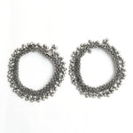Thumbnail for Mominos Fashion Kamal Johar Oxidised Silver Traditional Wear Anklets