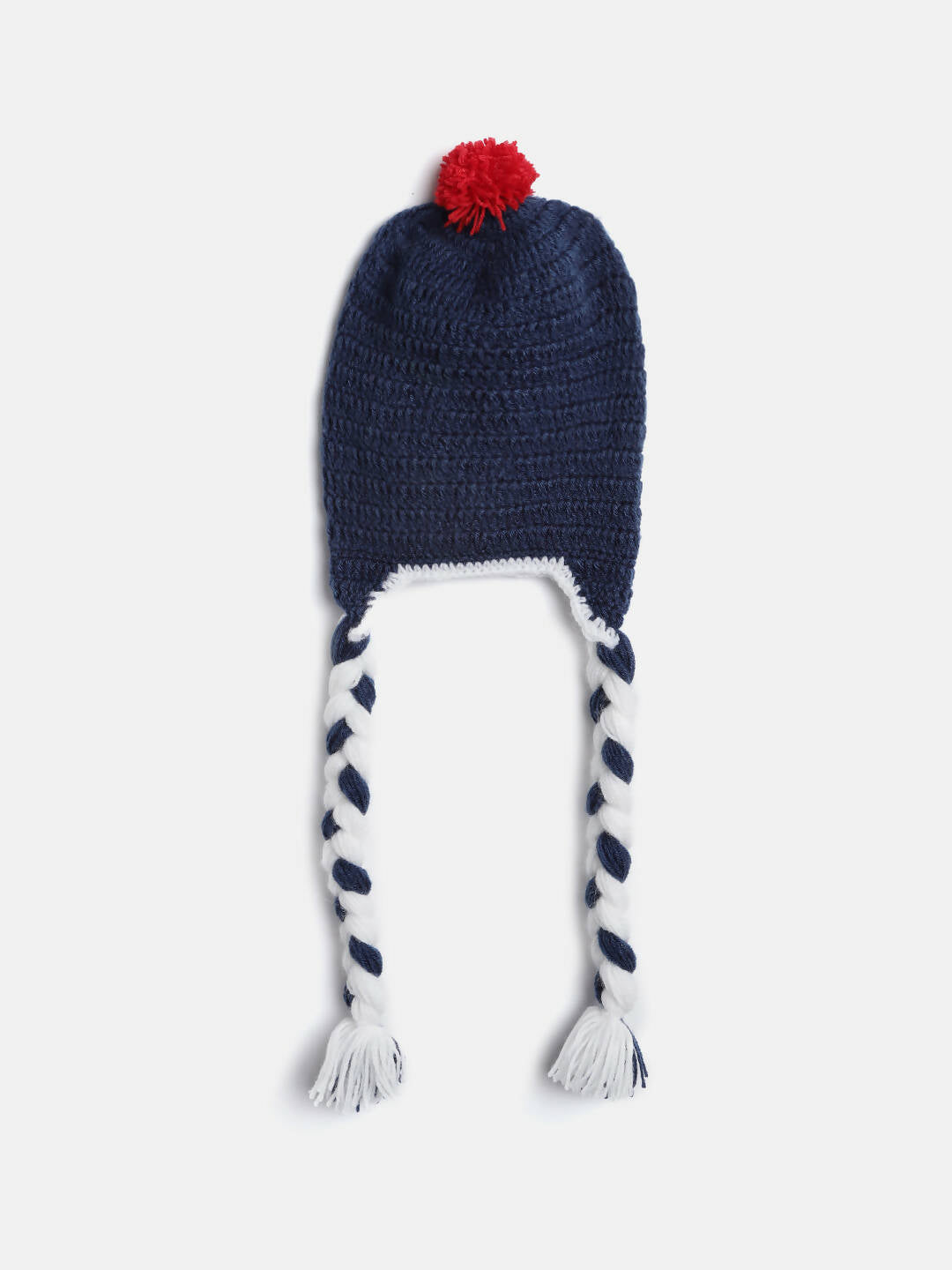 Chutput Kids Woollen Hand Knitted Owl Detailed Cap - Blue - Distacart