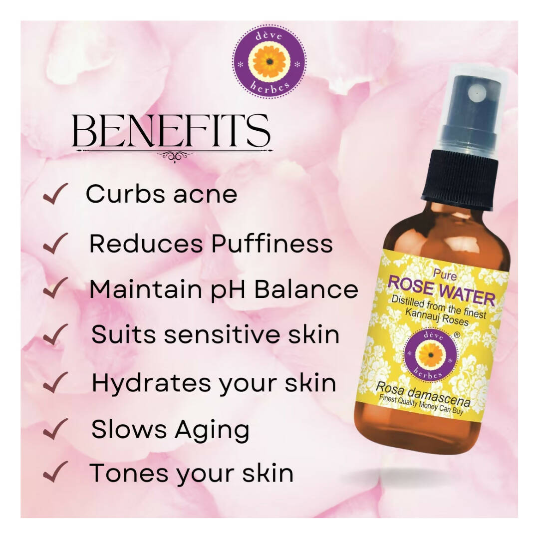 Deve Herbes Pure Rose Water - Distacart