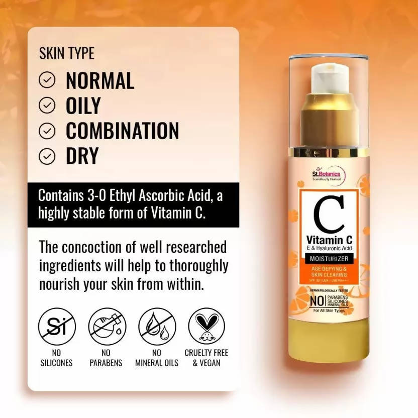 St.Botanica Vitamin C, E & Hyaluronic Acid Moisturizer