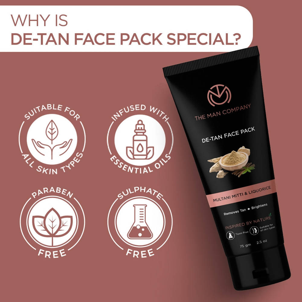 The Man Company De-Tan Face Pack - Distacart