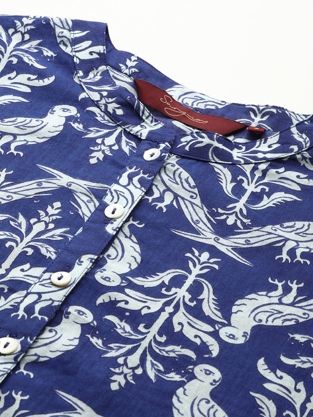 Sangria Ethnic Motif Printed Kurta - Distacart