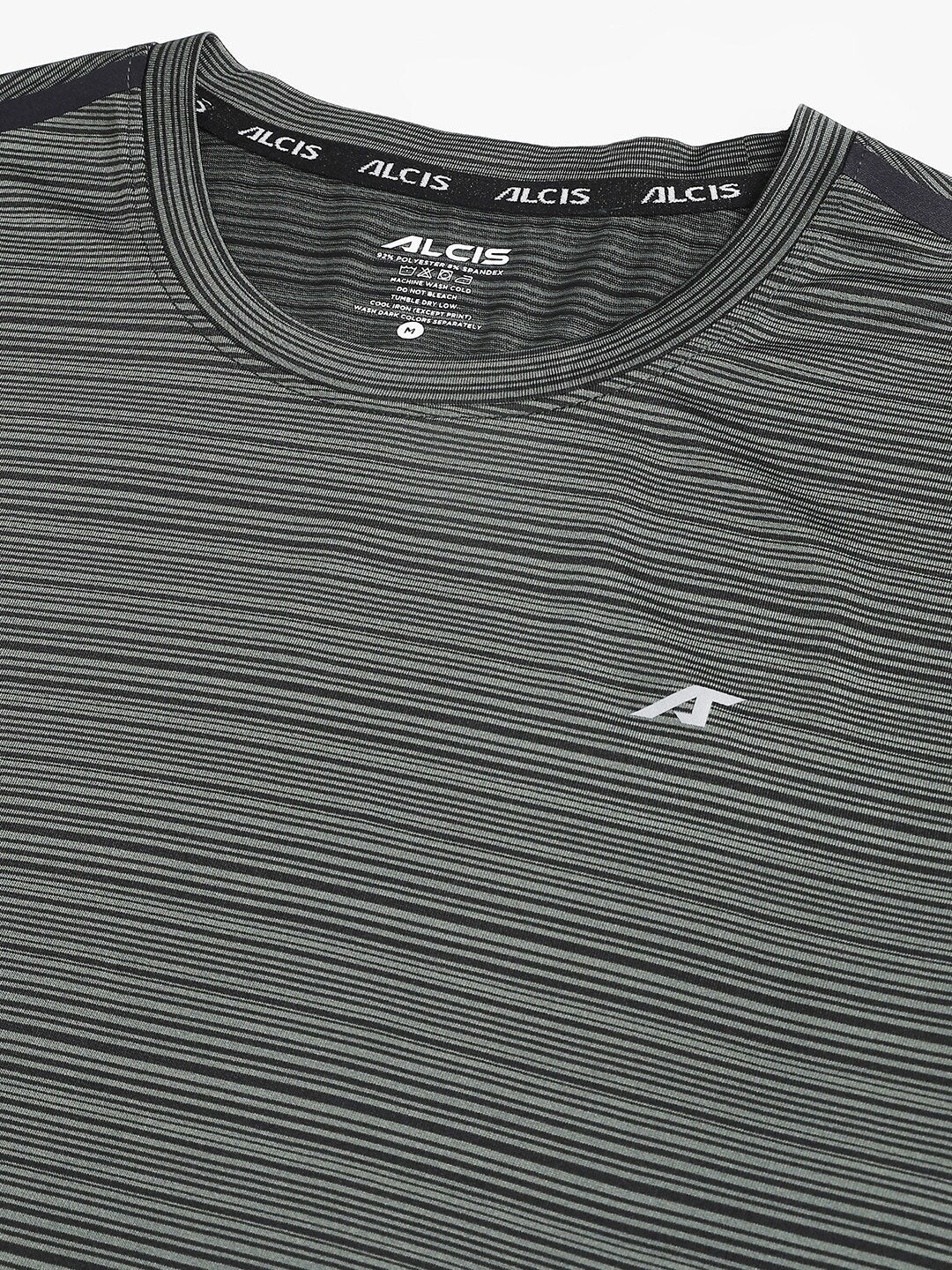 Alcis Men Stretch-X Anti-Static Slim-Fit Round Neck Running T-Shirt - Distacart