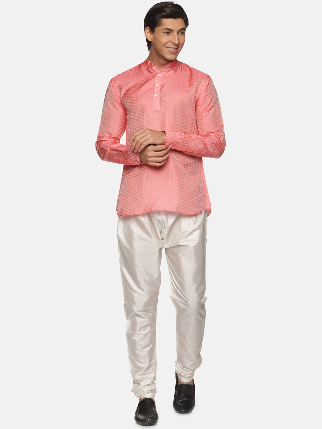 Sethukrishna Men Red Kurta with Pyjamas - Distacart