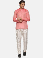 Thumbnail for Sethukrishna Men Red Kurta with Pyjamas - Distacart