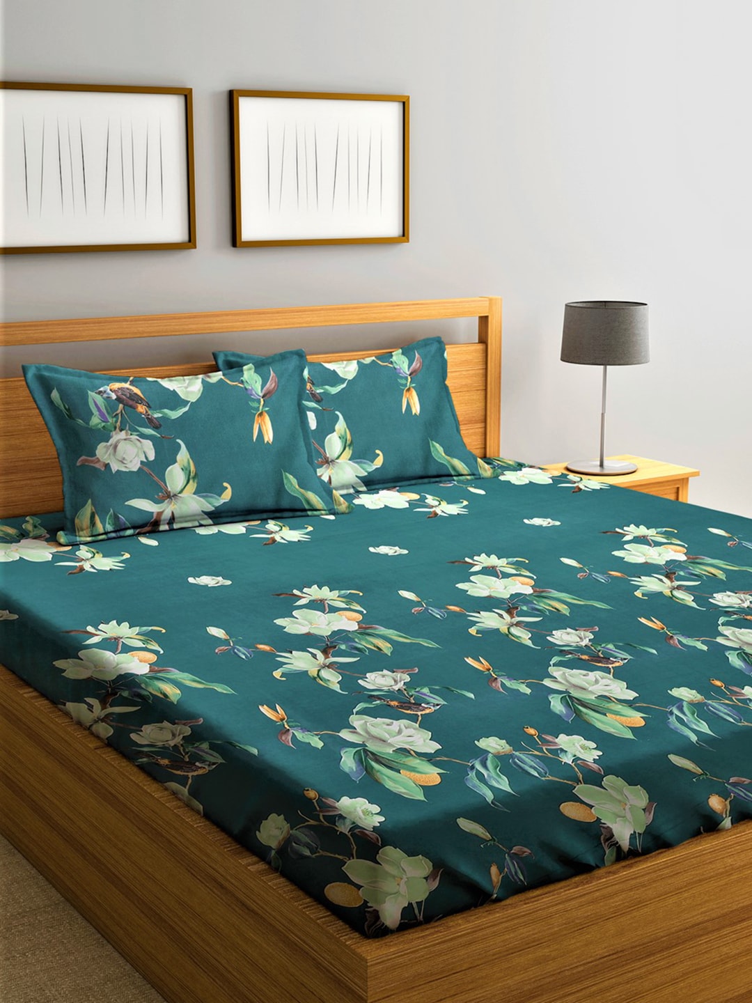 Home Sizzler Unisex Green Bedsheets - Distacart