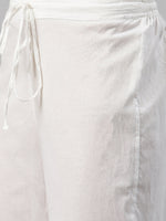 Thumbnail for Biba Women Blue & White Printed Kurta with Trousers - Distacart