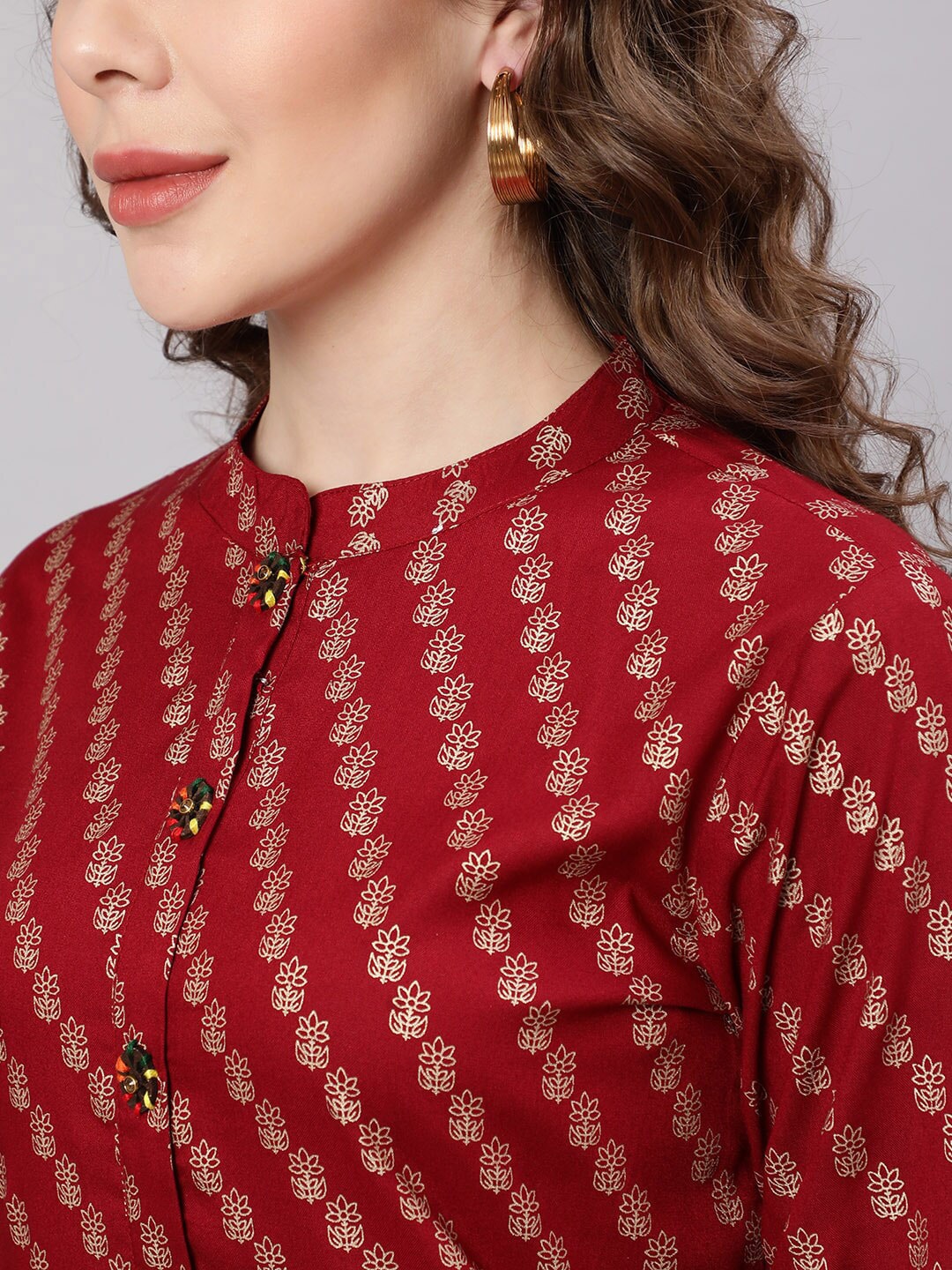 Kalini Floral Printed Floral Kurta - Distacart