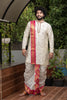 Classic Hand Embroidery Designer Pattu Kurta and Dhoti Set by Hilo Designs - Distacart