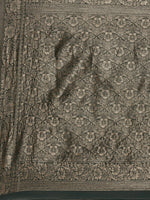 Thumbnail for Saree Mall Green Floral Linen Blend Banarasi Saree - Distacart
