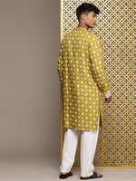 Thumbnail for House of Pataudi Jashn Ethnic Motifs Printed Kurta - Distacart