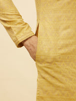 Thumbnail for Manyavar Ethnic Motifs Woven Design Regular Kurta with Pyjamas - Distacart