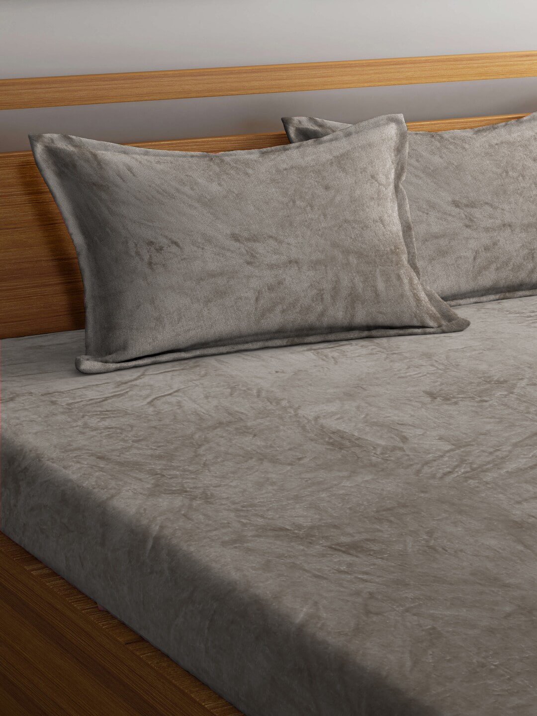 KLOTTHE 300 TC Woolen King Bedsheet with 2 Pillow Covers - Distacart