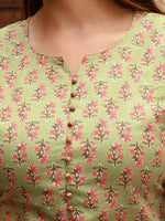Thumbnail for Kalini Kalini Women Floral Printed Kurta with Trousers - Distacart